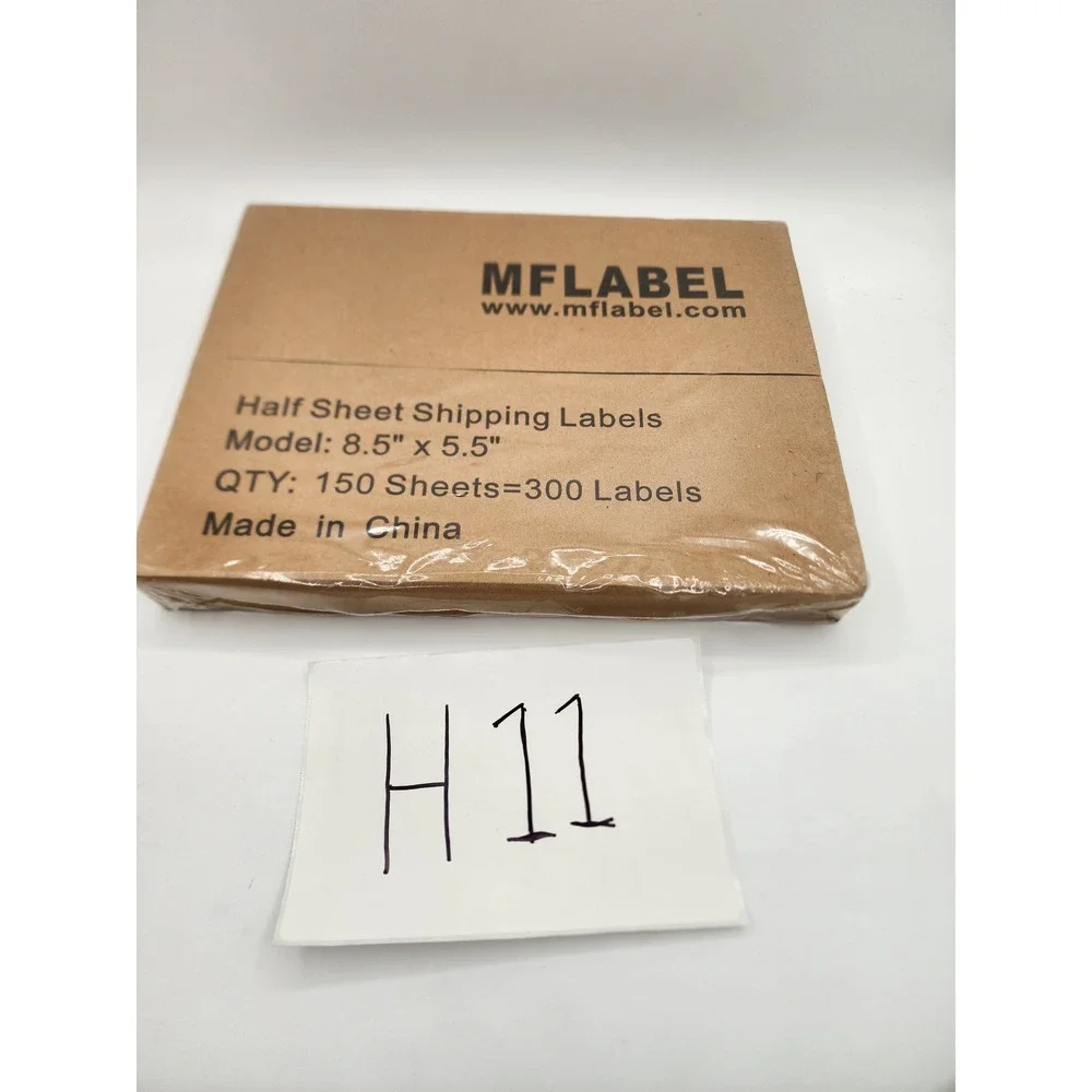 MFlabel Half Sheet Shipping Labels 8.5